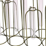 Burnished Gold Test Tube Cluster Vase