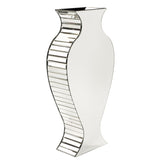 Curvy Art Deco Style Mirrored Vase