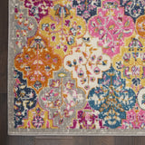 8' X 10' Pink And Gray Geometric Dhurrie Area Rug