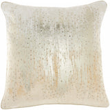 Cream Sequined Ombre Throw Pillow