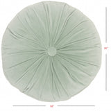 Light Pink Tufted Round Throw Pillow