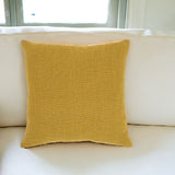 18" X 18" Mustard Cotton Pillow