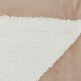 Boho Blush Pink Fleece And Sherpa Accent Throw