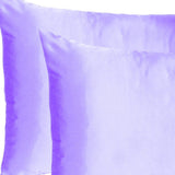 Gray Dreamy Set Of 2 Silky Satin King Pillowcases