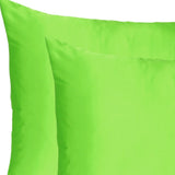 Lemongrass Dreamy Set Of 2 Silky Satin King Pillowcases