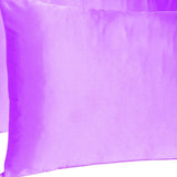 Gold Dreamy Set Of 2 Silky Satin Queen Pillowcases