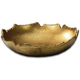 Golden Abstract Torn Texture Serving Bowl