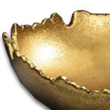 Golden Abstract Torn Texture Serving Bowl