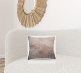 Blush Natural Sheepskin Square Pillow