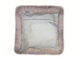 Blush Natural Sheepskin Square Pillow