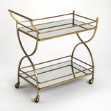 Antique Gold Bar Cart