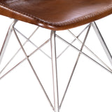 18" Black Faux Leather Side Chair