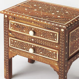 24" Yellow Solid Wood Four Drawer Dresser