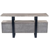 Raitis Gray Wood &amp; Metal Sideboard