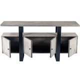 Raitis Gray Wood &amp; Metal Sideboard