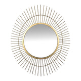 Gold Metal Spiked Wall Mirror