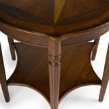 28" Brown Round Coffee Table