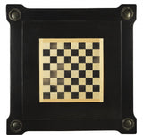 36" Black Manufactured Wood Square Coffee Table