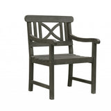 Distressed Grey Garden Armchair