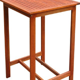 Chestnut Brown Square Bar Table