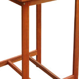 Chestnut Brown Square Bar Table