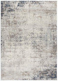 4’ X 6’ Navy Blue Distressed Striations Area Rug