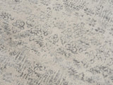 8’ X 11’ Gray Distressed Trellis Pattern Area Rug