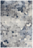 2’ X 3’ Navy Blue Cobblestone Pattern Scatter Rug