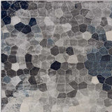 2’ X 3’ Navy Blue Cobblestone Pattern Scatter Rug