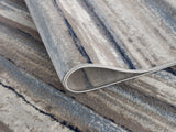 2’ X 13’ Blue And Beige Distressed Stripes Runner Rug