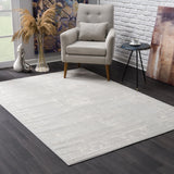 8’ X 11’ Modern Gray Distressed Area Rug