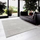 8’ X 11’ Modern Gray Distressed Area Rug