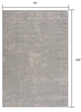 8’ X 11’ Modern Gray Distressed Area Rug