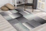 8' X 11’ Gray Modern Geometric Area Rug