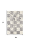 8' X 11’ Gray Modern Geometric Area Rug