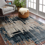 8’ X 11’ Gray Modern Bordered Area Rug