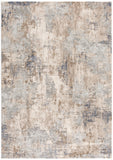 5’ X 8’ Beige And Ivory Abstract Area Rug