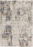 6' X 9' Beige Abstract Printed Area Rug