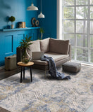 6' X 9' Beige Abstract Printed Area Rug