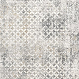 5' X 7' Gray Abstract Dhurrie Area Rug