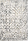 8' X 10' Gray Abstract Dhurrie Area Rug