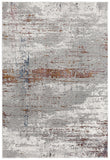 8’ X 11’ Gray And Brown Abstract Scraped Area Rug