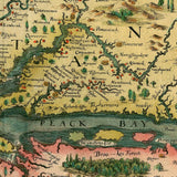 24" X 32" Map Of Virginia C1627 Vintage Poster Wall Art