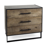 Contemporary Light Wash Diamond Accent Cabinet