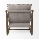 Modern Rustic Cozy Brown And Gray Accent Chair