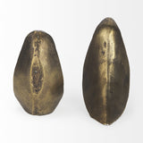 Distressed Brushed Gold Anvil Bookends