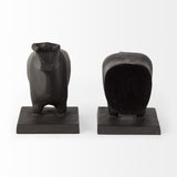 Metallic Tone Grizzly Bear Bookends