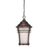 Frosted Glass Bronze Lantern Hanging Light