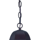 Matte Black Geometric Glass Hanging Light