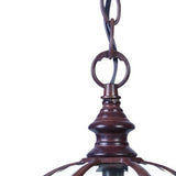 Dark Brown Cage Hanging Light